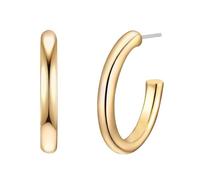 Yokoamii - Creolen Metall-Legierung in Roségold Ohrringe Damen