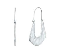 Yokoamii - Creolen Metall-Legierung in Silber Ohrringe Damen