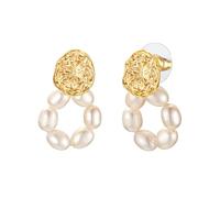 Yokoamii - Ohrhänger Metall Süßwasser-Zuchtperle in Gelbgold Ohrringe Damen