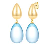 Yokoamii Ohrhänger aus Messing in gelbgold mit Kunststoff 44,5 mm Damen