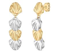 Yokoamii Ohrhänger aus Metall-Legierung in silber/gelbgold 49,3 mm Damen