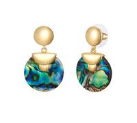 Yokoamii Damen Ohrhänger Metall-Legierung gelbvergoldet 14 Karat Modeschmuckohrhänger