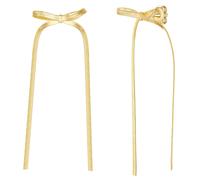 Yokoamii Ohrhänger Schleife aus Metall-Legierung in gelbgold 91,0 mm Damen