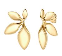 Yokoamii Ohrstecker Blütenblätter aus Messing in gelbgold 44,2 mm Damen