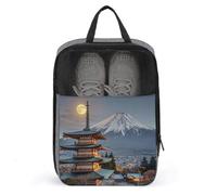 Yokohama Moon Schuhbeutel Reise Schuh-Organizer Wasserabweisend Schuhbeutel mit Reißverschluss Sneaker Staubbeutel Grau Einheitsgröße Modern, grau, Einheitsgröße, Modern