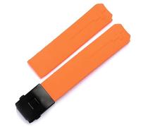 YOLIONU Für Tissot T-TOUCH T013 T047 T048 T033T04 T091 T013420A Weiches Silikonkautschuk-Uhrenarmband, Sport, wasserdichtes Uhrenarmband(Orange-black,21mm)