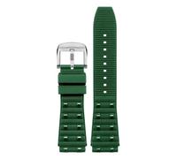 YOLIONU Kautschukarmband für BREITLING Chronomat B01 Silikonarmband mit konvexer Schnalle(Greens2,24mm)