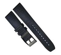 YOLIONU Kautschukarmbanduhr für Breitling SUPEROCEAN Avenger Color Armband Tauchsportarmband(Black black,20mm)