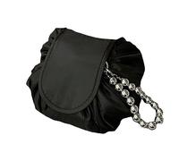 Yolistar Kosmetiktasche Reise,Makeup Bag,Make Up Tasche Organizer mit Kordelzug,Schminktasche für Lazy,One-Step Kosmetikbeutel,Tragbarer Kulturbeutel für Die Reise mit Perlenkette für Handheld