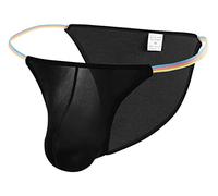 Yomie Herren Bunte Tanga Sexy Slip Atmungsaktiver Tanga Bikini Niedrige Taille Sexy Höschen Für Männer