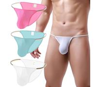 Yomie Herren Bunte Tanga Sexy Slip Atmungsaktiver Tanga Bikini Niedrige Taille Sexy Höschen Für Männer