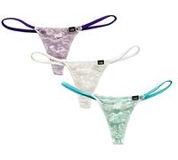 Yomie Männer Spitzen G-String Thong Transparente Unterwäsche Low Rise Bikini Slips T-Back Pouch Tanga Briefs Herren Unterhose