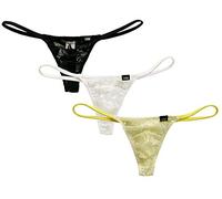 Yomie Männer Spitzen G-String Thong Transparente Unterwäsche Low Rise Bikini Slips T-Back Pouch Tanga Briefs Herren Unterhose