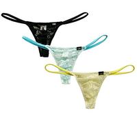 Yomie Männer Spitzen G-String Thong Transparente Unterwäsche Low Rise Bikini Slips T-Back Pouch Tanga Briefs Herren Unterhose