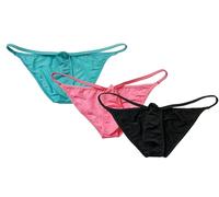 Yomie Männer Upturned Shortys Sexy String Elastische und Bequeme Unterwäsche Upwards Upturned Slips