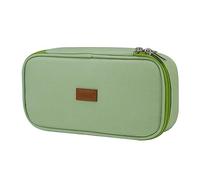 Yommie Federmäppchen Mäppchen Mädchen Teenager Federmappe Jungen Federtasche Etui Groß Schlampermäppchen Jungs Schulmäppchen Erwachsene Single Pencil Case Aesthetic für Schulsachen Grün