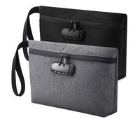 yomoe Verschließbarer Geldbeutel, Bargeldsicherer Geldbeutel, Geeignet für Reisen, Bankeinlagen, Geldbörsen, Medikamente, Mobiltelefone und Kreditkarten