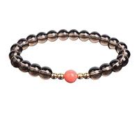 YONGHONGKEJI Edelstein Armband, Natürliche Rauchstein Armbänder, Edelstein Armband, Yoga Chakren Armband, Chakra Armreif, Handgefertigter Charm Schmuck Für Männer, Mädchen, Frauen