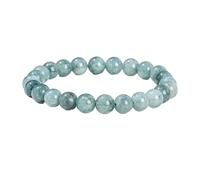 YONGHONGKEJI Heilkristall Armband für Frauen Kristalle und Edelsteine Armreifen 7 Chakra Armband Aus Naturstein Elegante Perlenarmbänder Freundschaftsschmuck Geschenke Aquamarin 10 Mm