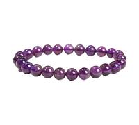 YONGHONGKEJI Heilkristall Armband Natürliche Edelstein Perlenarmbänder für Frauen und Männer Energie Quarz Kristallstein Stretch Armreifen 7 Chakra Freundschaftsarmbänder Schmuckgeschenke Ameth