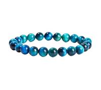 YONGHONGKEJI Heilkristall Armband Natürliche Edelstein Perlenarmbänder für Frauen und Männer Energie Quarzkristall Stein Dehnbare Armreifen 7 Chakra Freundschaftsarmbänder Schmuckgeschenke Saph