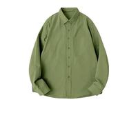 YONGHONGKEJI Oberteile Damen Damen Freizeitbluse Aus Baumwolle mit Langen Ärmeln, Button Down Hemd, Einfarbig, Oberteile, Weich, Bequem, Klassische Passform, Elegante Oberteile für Die Arbeit Im B