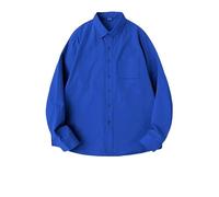 YONGHONGKEJI Tshirt Damen Damen Freizeitbluse Aus Baumwolle mit Langen Ärmeln, Button Down Hemd, Einfarbig, Oberteile, Weich, Bequem, Klassische Passform, Elegante Oberteile für Die Arbeit Im Bür