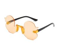 YongXinMY Rahmenlose Sonnenbrille mit Cartoon-Motiv "Little Duck", niedlicher Sonnenschutz, Foto-Requisite, UV-Schutz für Reisen, Fahren, Radfahren, Party, Bühnenauftritt, 2 Stück, #3
