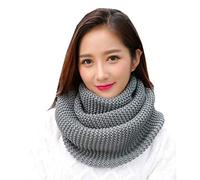 YONKOUNY Schal Damen Winter Warme Weich Schlauchschal Einfarbig Strick Loop Schal Halswärmer Rundschal Nackenwärmer