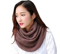 YONKOUNY Schal Damen Winter Warme Weich Schlauchschal Einfarbig Strick Loop Schal Halswärmer Rundschal Nackenwärmer