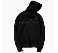 YONY Herbst Neu Treat People with Kindness Hoodie Damen Pullover Unisex Langarm Gothic Hoodies Harajuku Loose Sweatshirt Coat-HEI,M