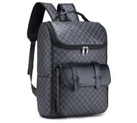 YOODI Ryanair 40x20x25 Handgepäck Flugzeug Rucksack PU Leder 20L Wasserdicht Reiserucksack Laptop Rucksack 15,6 Zoll Schulrucksack Elegant Travel Backpack School Cabin Bag für Damen Herren