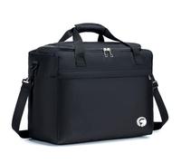 YOODI Wizzair 40x30x20 25L Faltbare Handgepäck Tasche für Flugzeug - Kleine Reisetasche Koffer Tasche mit Schultergurt (Schwarz)