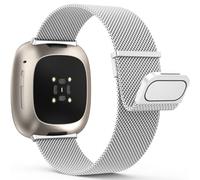 Yoohoo Armband Kompatibel mit Fitbit Versa 3/4/Sense/Sense 2, Edelstahl Metall Magnet Ersatzarmband für Damen und Herren