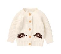 Yoolhamy Baby Strickjacke Kleinkind Cardigan Pullover für Mädchen Jungen Winter Langarm Strickpullover Warme Babykleidung