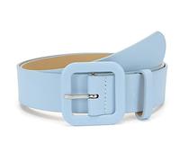 YOPADO Damen Mädchen Bonbonfarbe Kunstleder Gürtel 38mm Breit, Taillengürtel Ledergürtel Mit Dornschließe Für Hosen Jeans Kleider(105cm/41.3", Blue)