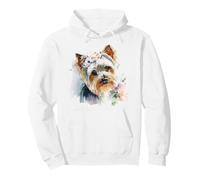 Yorkshire Terrier Mom Floral Yorkie Hundeliebhaber Blumen niedlich Pullover Hoodie