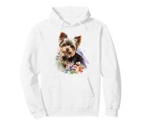 Yorkshire Terrier Mom Floral Yorkie Hundeliebhaber Blumen niedlich Pullover Hoodie