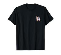 Yorkshire Terrier Yorkie Damen Cute Watercolor Badge Patch T-Shirt