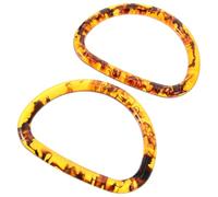 YOSADIER 1 Paar D förmige Taschengriffe aus Kunstharz für Selbstgemacht Strandtaschen mit Komfortablem Griff und Einzigartigem Design