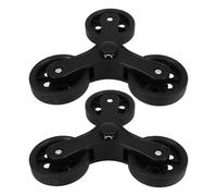 YOSADIER 2 Stück Ersatzräder für Einkaufstrolley aus Kunststoff mit Leichtem Treppenklettern und Verformungsbeständigem Design für Klappbare Einkaufswagen