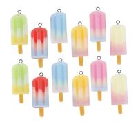 YOSADIER Eiscreme Charme Anhänger 20 Stück Aus Kunstharz Bunte Eis Am Stiel Formen Für Selbstgemacht Schmuck Und Handwerksprojekte Für Schmuckliebhaber