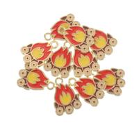 YOSADIER Flammenanhänger Feuer Charme 10 Stück Für Armband Halskette Ohrringe Selbstgemacht Schmuck Zubehör Langlebig Flammendes Design