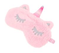YOSADIER Plüsch Schlaf Augenmaske Mit Einhorn-design Augenmasken Aus Leichtem Und Atmungsaktivem Plüschmaterial Für Reisen Arbeiten Nickerchen