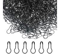 Yosawo 500Stück Sicherheitsnadeln Calabash Pin Kürbis Pins für Stricken Maschenmarkierer DIY Fertigkeit-Herstellung (Schwarz)