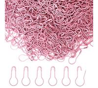 Yosawo 500Stück Sicherheitsnadeln Calabash Pin Kürbis Pins für Stricken Maschenmarkierer DIY Fertigkeit-Herstellung (Rosa)