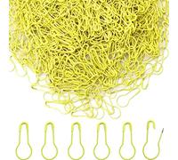 Yosawo 500Stück Sicherheitsnadeln Calabash Pin Kürbis Pins für Stricken Maschenmarkierer DIY Fertigkeit-Herstellung (Gelb)