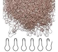 Yosawo 500Stück Sicherheitsnadeln Calabash Pin Kürbis Pins für Stricken Maschenmarkierer DIY Fertigkeit-Herstellung (Kaffee)