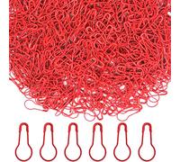 Yosawo 500Stück Sicherheitsnadeln Calabash Pin Kürbis Pins für Stricken Maschenmarkierer DIY Fertigkeit-Herstellung (Rot)