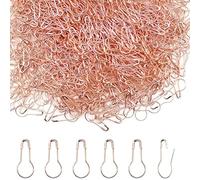 Yosawo 500Stück Sicherheitsnadeln Calabash Pin Kürbis Pins für Stricken Maschenmarkierer DIY Fertigkeit-Herstellung (Roségold)